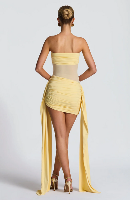 Vestido mini Fiorella - Negro